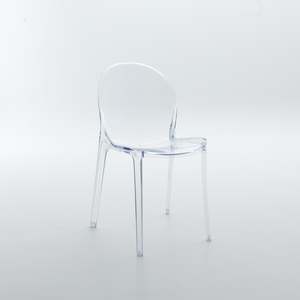 Dining Chairs: *MG* Ghost Swan Transparent clear armless chair