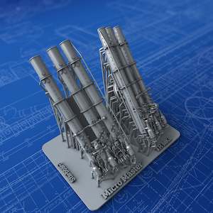 Weapons: 1/350 Royal Navy 21" TR MKII Triple Torpedo Tubes x2 (York Class)