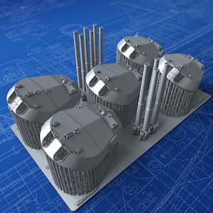 Weapons: 1/350 Royal Navy 13.5"/45 (34.3cm) MKV x5 (HMS Iron Duke)