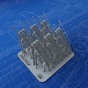 Deck Accessories: 1/128 Royal Navy 9ft Deck Ladders x6