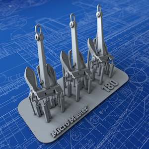 1/400 Royal Navy Byers Stockless 180cwt Anchors (KGV Class Battleships) x3