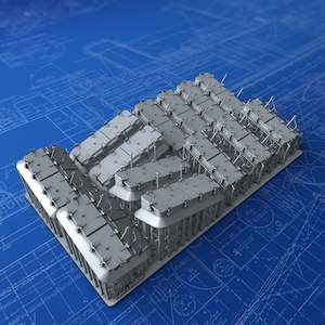 Royal Navy Doors Hatches: 1/72 Royal Navy Watertight Deck Skylight Set x13