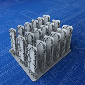 1/96 Royal Navy WW1 Water Tight Doors x18 (5' x 2')