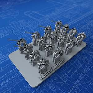 1/600 Imperial German Navy 8.8cm/45 (3.46") SK L/45 x16