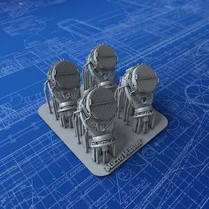 1/200 Imperial German Navy 110cm Searchlights x4