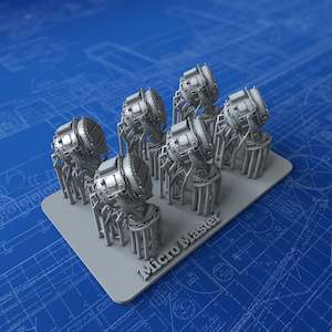 1/350 Imperial German Navy 1.4m Searchlights x6 (Dresden Class)