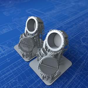 Kriegsmarine German Navy Deck Accesories: 1/100 Imperial German Navy 110cm Searchlights x2