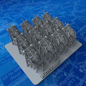 1/700 Scale WW2 German Panzerkampfwagen IV Ausf. J Tanks x12