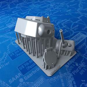 1/56 Scale French SARL 42 Tank (FCM 3 Man Turret) 47mm SA37 (Turret Only)