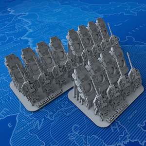 1/600 Scale Modern Italian B1 Centauro Tank Destroyers (Rotatable Turret) x12