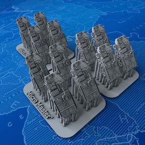 1/600 Scale Modern US M1126 Stryker ICV x12