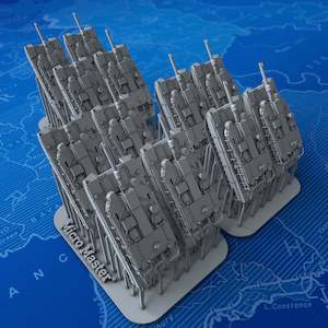 Post Ww2 Armour: 1/600 Modern South Korean K2 Black Panther Main Battle Tanks x12