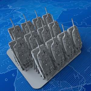 1/600 Scale Modern German Leopard 2 Revolution MBT (Full Armour) x12