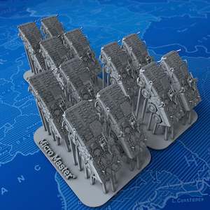 1/600 Scale Modern German/Dutch GTK Boxer Armoured Fighting Vehicles x12