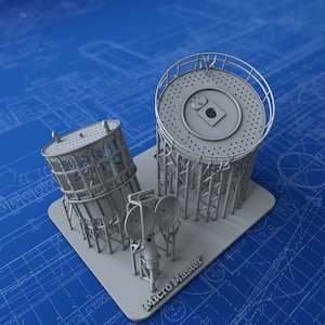 Royal Fire Control: 1/192 Royal Navy Type 273 Radar RDF Lantern and Office x1 (Circular Platform)