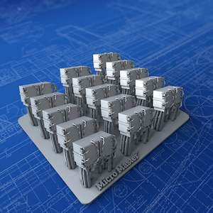 1/200 Royal Navy 40mm Bofors Ready Use Lockers x15