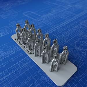 Royal Deck Accessories: 1/700 Royal Navy 18" Searchlight Projectors x12