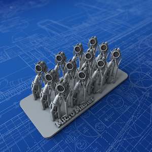 1/350 Royal Navy 18" Searchlight Projectors x12