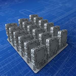 1/72 Royal Navy 3ft x 3ft Denton Rafts x18