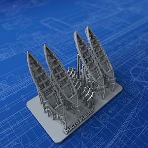 Royal Navy Ships Boats: 1/500 Royal Navy 27ft Whalers x4