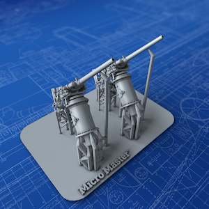 1/150 Royal Navy Hotchkiss 3-pdr MKI & II x2