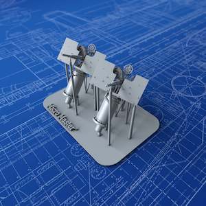 1/150 Royal Navy 20mm Oerlikon MKVIIA (0º Elevation) x2