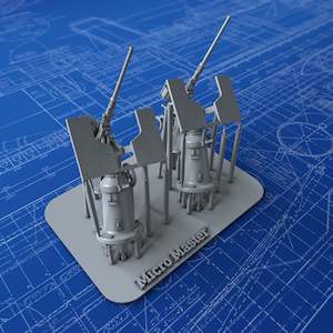 1/150 US Navy 20mm Oerlikon MK 2 / MK 4 (45º Elevation, Notch Variation) x2