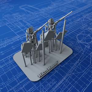 Us Navy: 1/150 Royal Navy 20mm Oerlikon MKI / MKII Mount (Not-in-use) x2