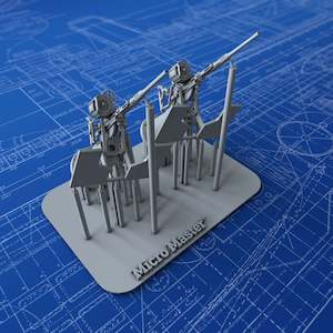 1/150 US Navy 20mm Oerlikon MK 2 / MK 4 (Not-in-Use, Notch Variation) x2