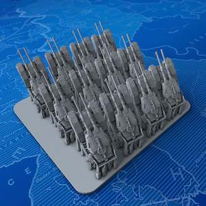 1/1000 Gundam Earth Federation M61A5 Semovente +PE Tanks x12