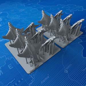 Sci Fi: 1/800 Avengers Quinjet (In-flight mode) x12