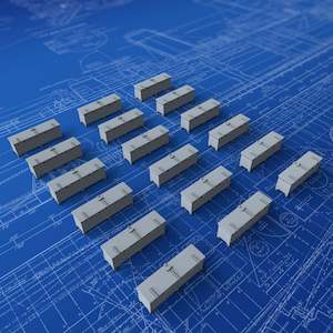 1/192 Royal Navy Wash Deck Lockers x18