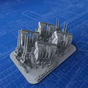 Royal Navy Destroyer Main Armament: 1/500 Royal Navy 4"/45 (10.2cm) QF MKXVI (MKXIX Twin Mounts) x4
