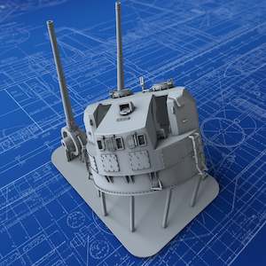 Royal Navy Destroyer Main Armament: 1/400 Royal Navy 5.25"/50 (13.4cm) QF MKI (1943) x8
