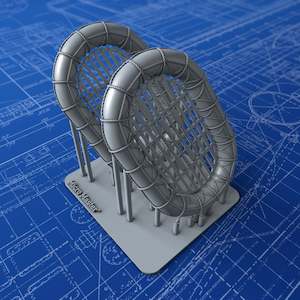 Carley Floats: 1/150 Royal Navy 14ft x 9ft (Type No. 18) Carley Floats x2