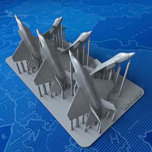 1/600 US Navy F-35C Lightning II (Stealth Mode) x6