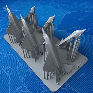 1/700 US Navy YF-35 Lightning II Concept (Landing Gear down) x6