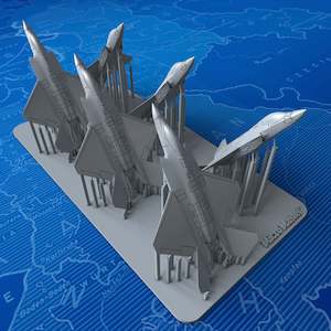 1/700 US Navy YF-35 Lightning II Concept (In-flight) x6