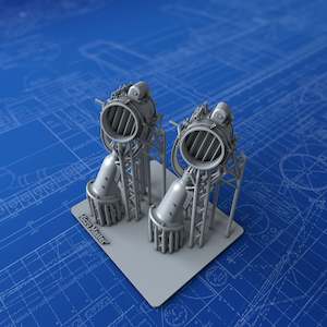 1/72 Royal Navy 18" Searchlight Projectors x2