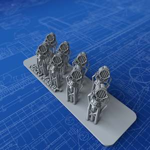 Searchlights: 1/700 Royal Navy WW1 36" Searchlights x8