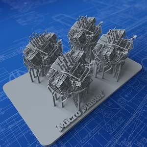 1/600 Royal Navy 2-pdr Octuple Pom Poms (4cm/39) QF MKVIII on ‘M’ (MKV) Moun&hellip;