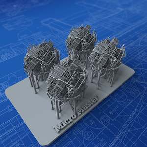 1/700 Royal Navy 2-pdr Octuple Pom Poms (4cm/39) QF MKVIII on ‘M’ (MKV) Moun&hellip;