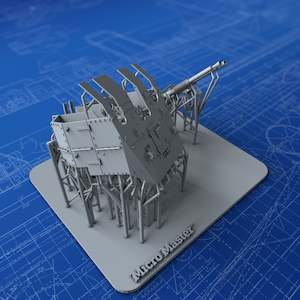 Flagship Range: 1/200 Royal Navy Twin 40mm OQF MKXI Bofors on MKV Mount