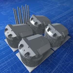 1/192 Imperial German Navy 38cm/45 (14.96") SK L/45 x4 (SMS Baden)