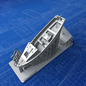 Royal Navy Ships Boats: 1/144 Royal Navy 25ft Motor Cutter
