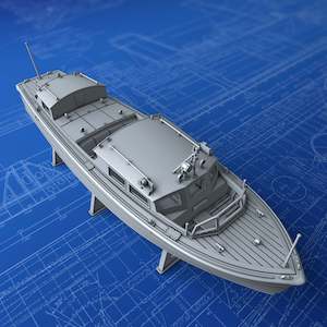 Royal Allied Navies: 1/96 Royal Navy 35ft Fast Motor Boat