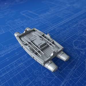 Royal Allied Navies: 1/96 Royal Navy 10ft Working Dinghy Balsa Raft