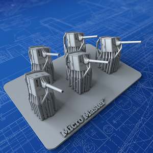 1/700 Royal Navy 6"/45 (15.2cm) BL MKXII x5 (C Class Cruisers)