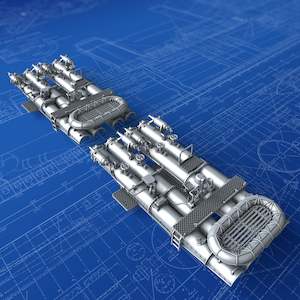 Royal Navy Weapons: 1/350 Royal Navy 21" QR MKVI Quad Torpedo Tubes x2 (E & F Class Destroyers)