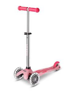 label_New: Mini Micro Deluxe Glow LED Plus 3 Wheel Scooter